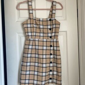 H&M Plaid Mini Dress